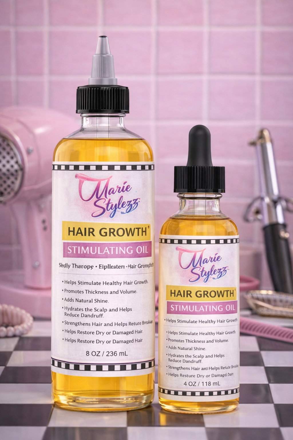 8oz Hair grow oil – MarieStylezzBeauty